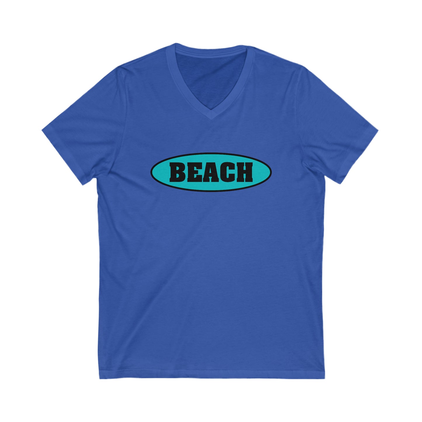 Beach.Unisex Jersey Short Sleeve V-Neck