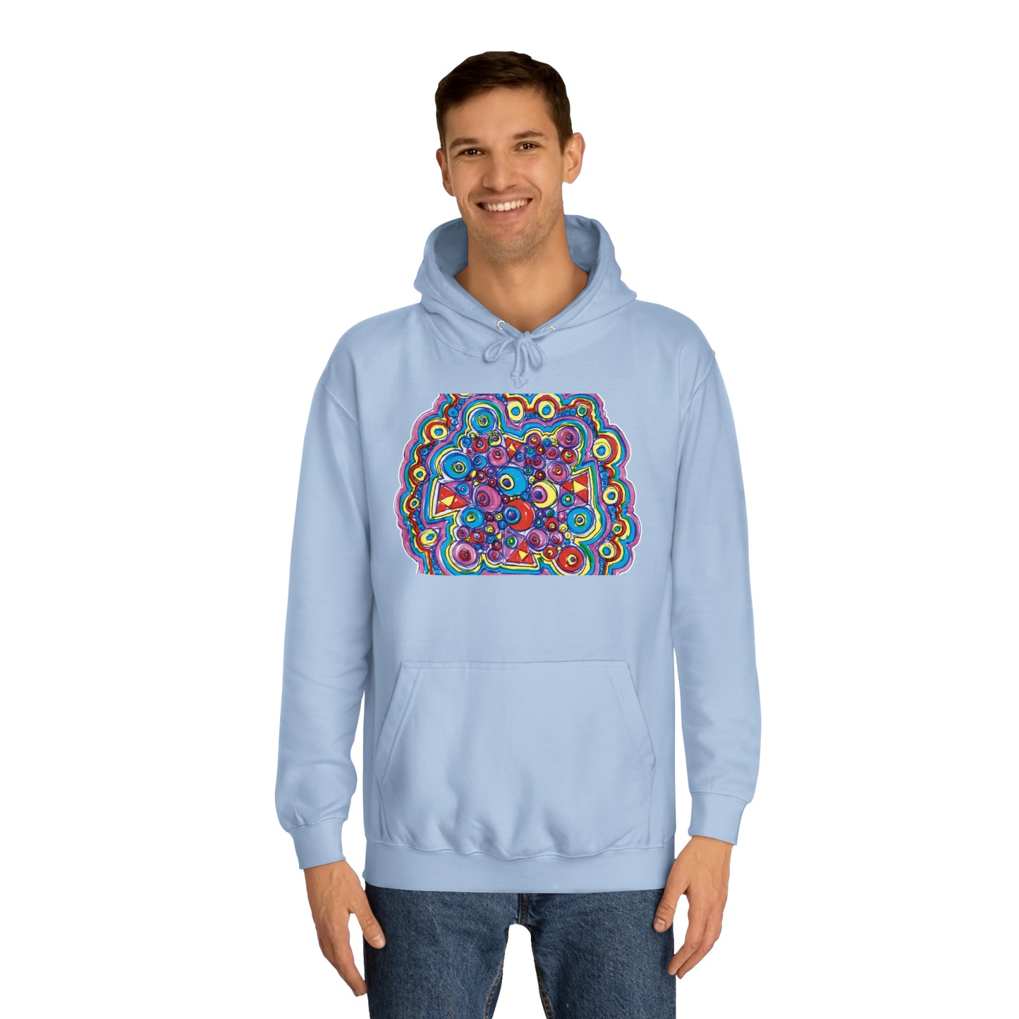 Arty Cloud..Unisex College Hoodie