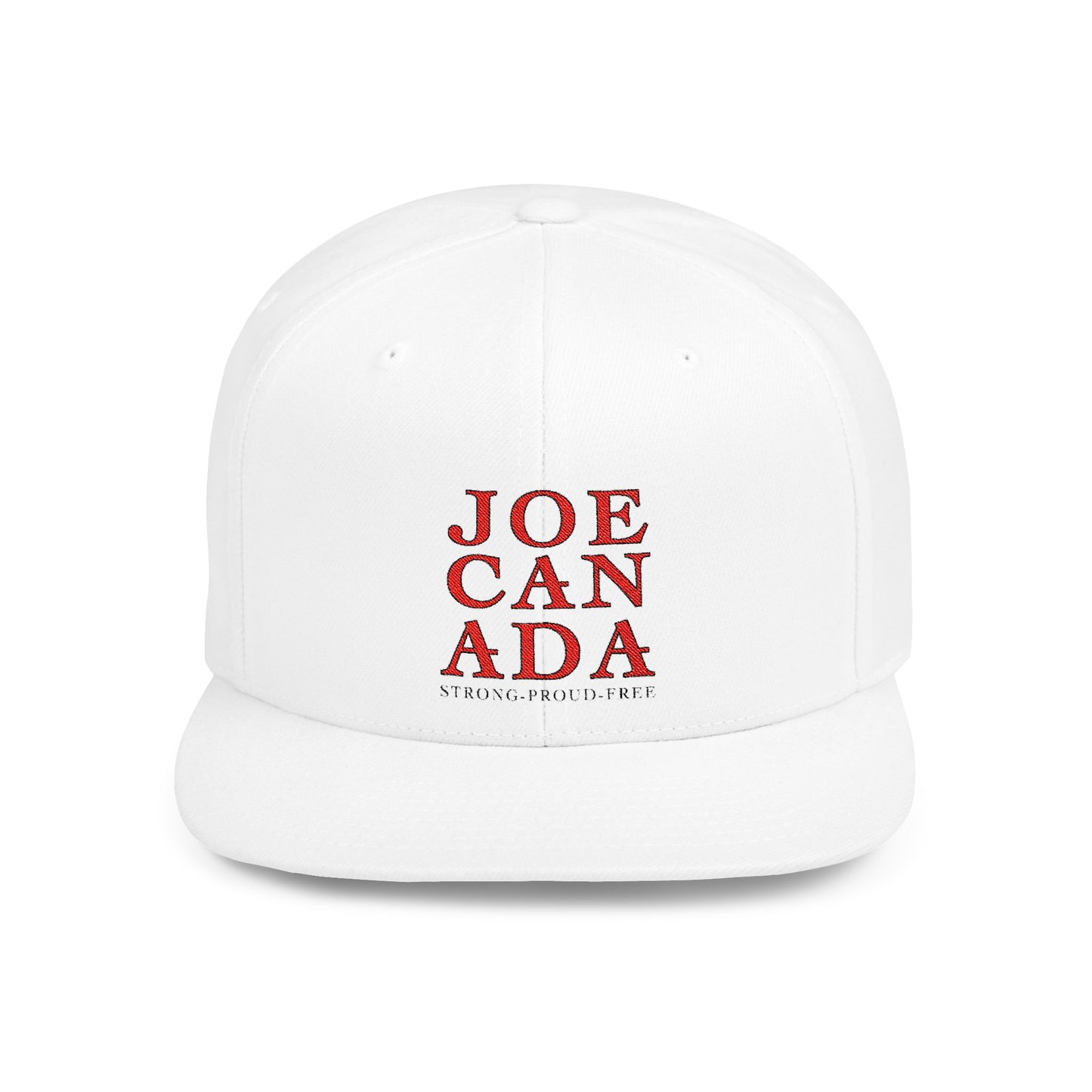 JoeCanada Strong Proud Free Flat Bill Snapback