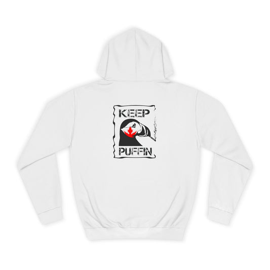 Keep Puffin Leaf Unisex College Hoodie