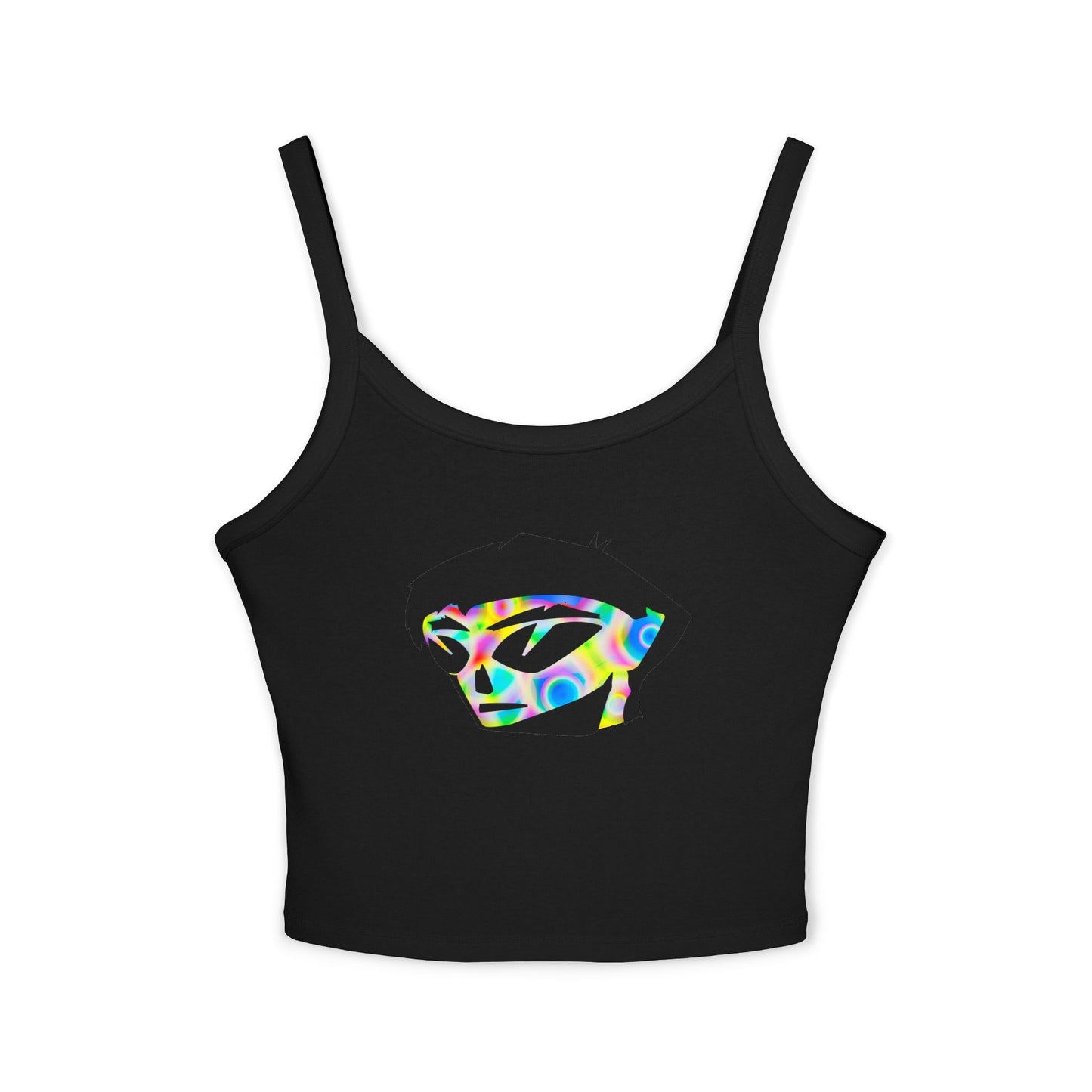 Rainbow Alien Boy Women's Spaghetti Strap Tank Top