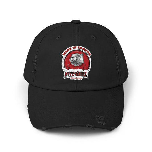 NitznGritz Made in Canada Unisex Distressed Cap
