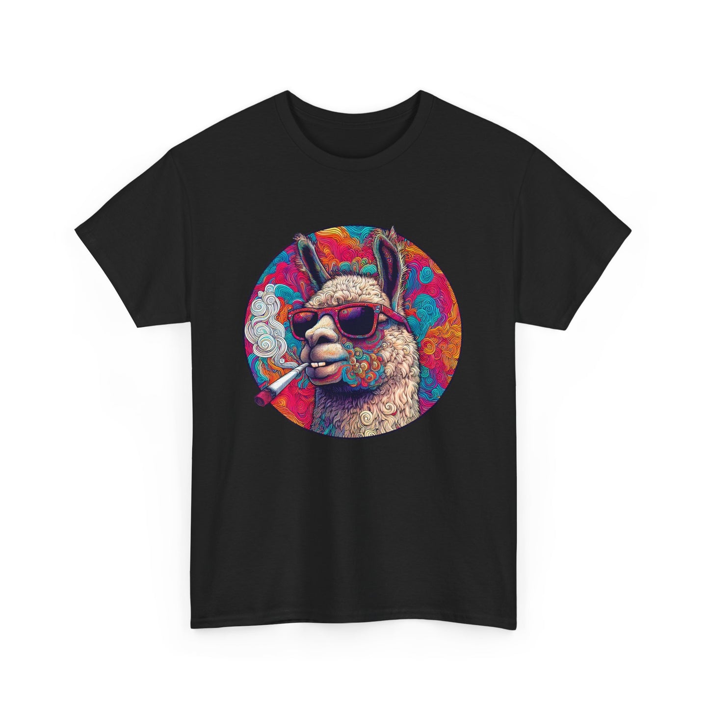 Llama So Happy Unisex Heavy Cotton Tee