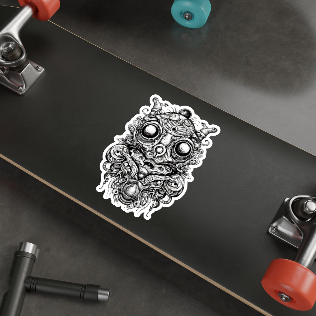 Tribal Mask Die-Cut Stickers