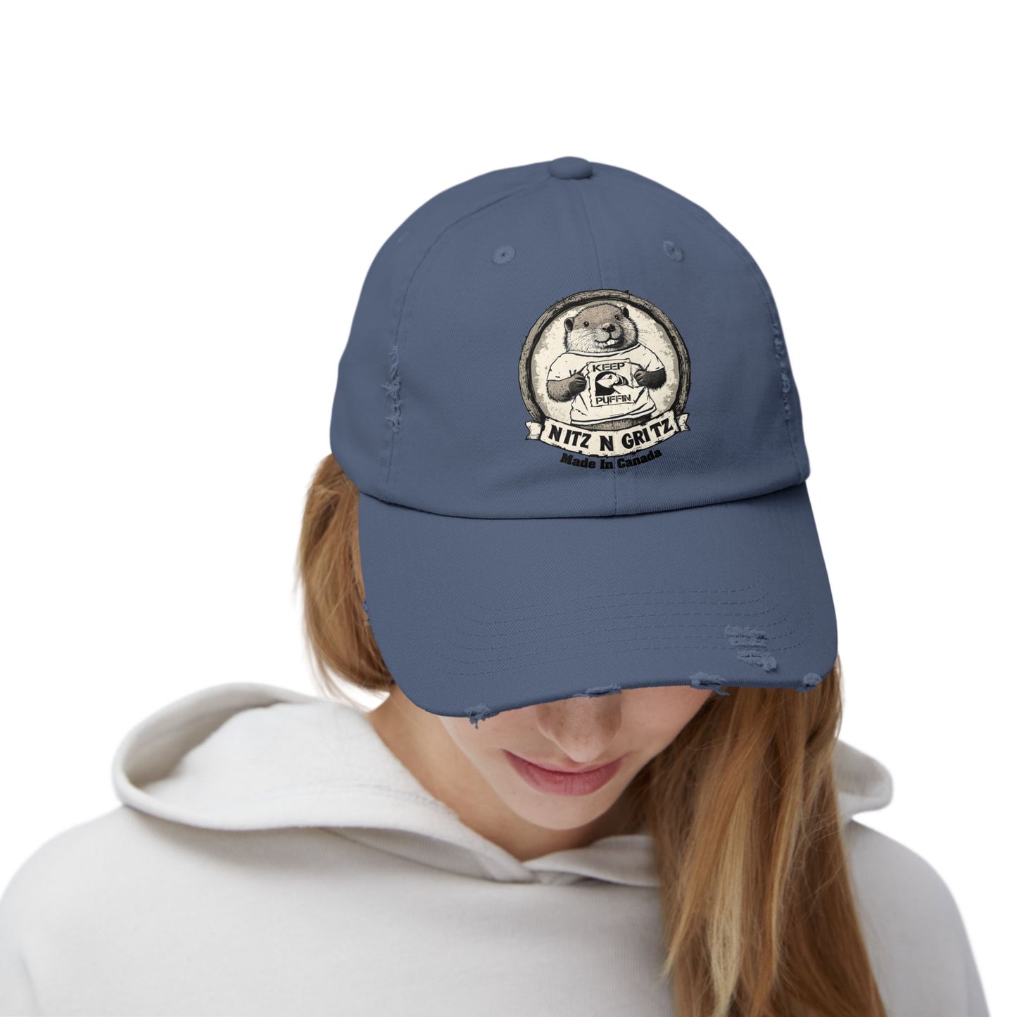 NitznGritz KP Made in Canada Unisex Distressed Cap