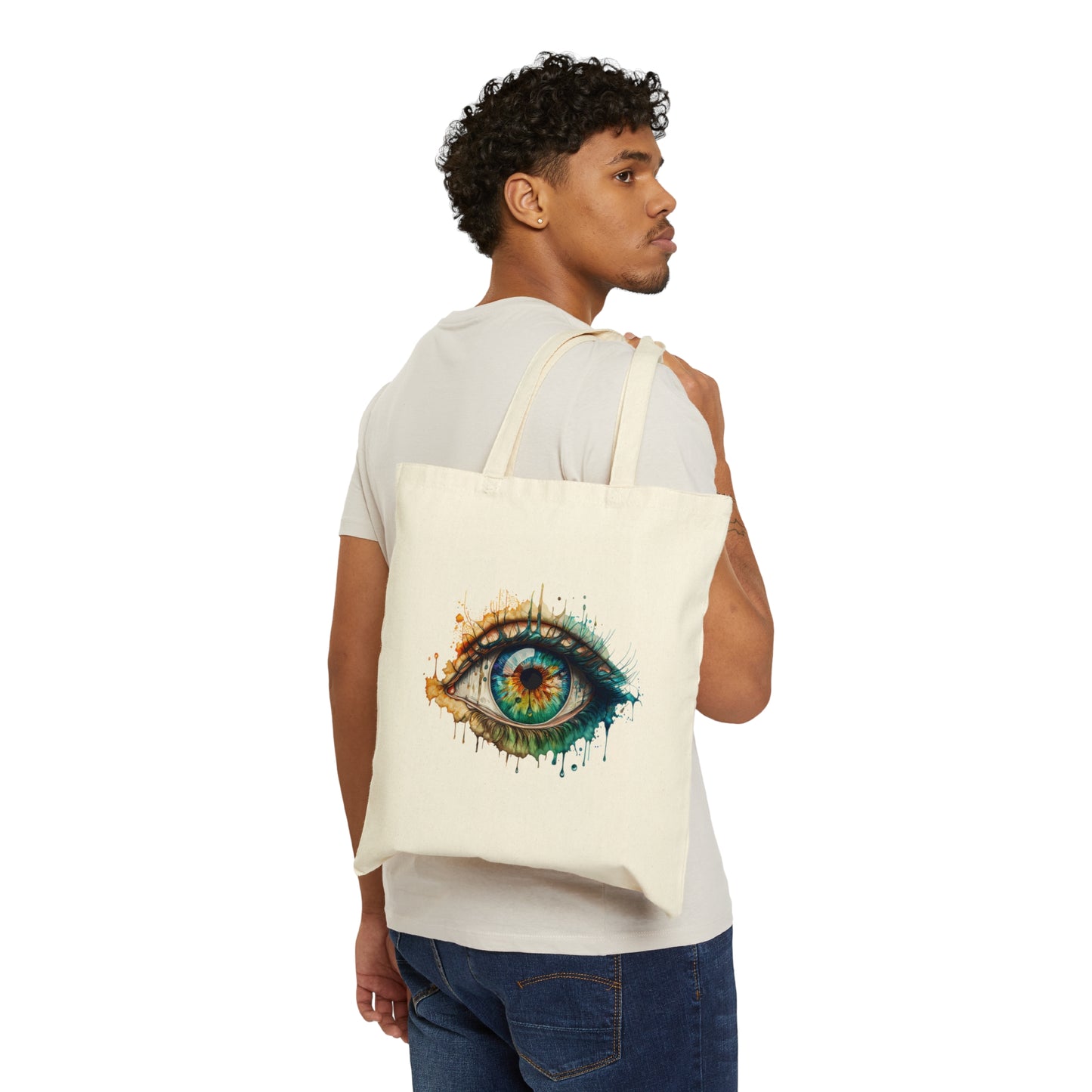 Eye Colour..Cotton Canvas Tote Bag