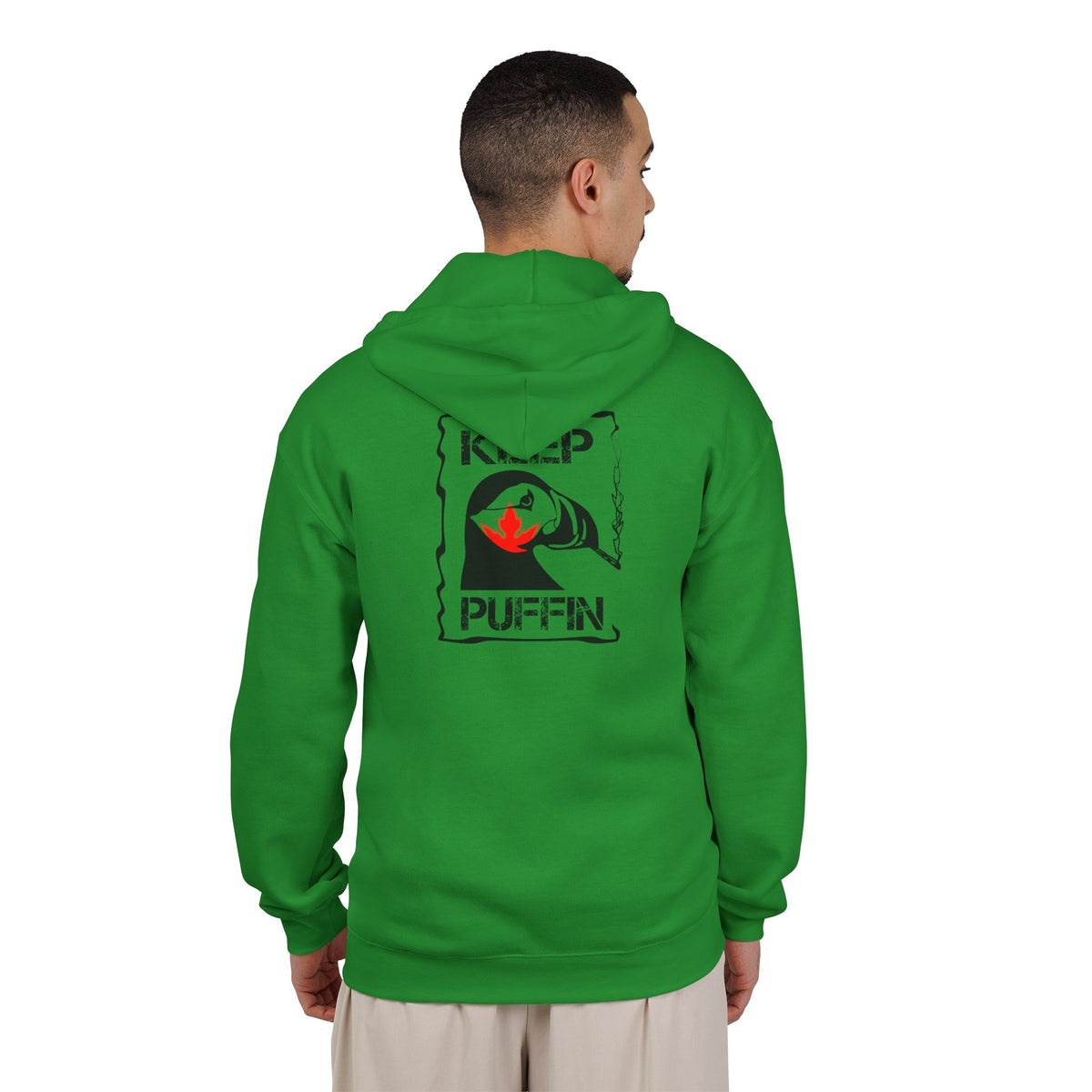 Keep Puffin leaf Unisex Heavy Blend™ Full Zip Hooded Sweatshirt