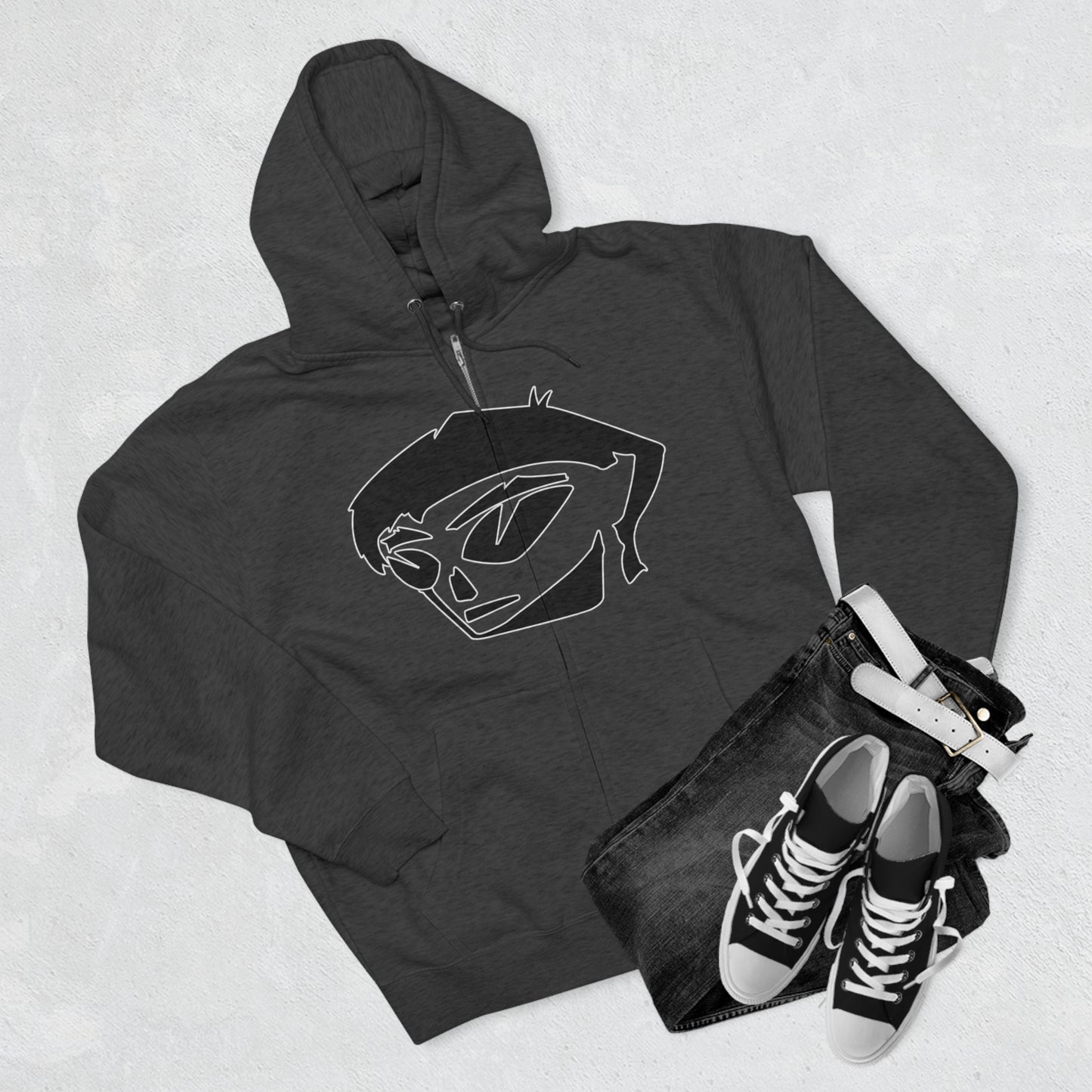 Alien Boy. Unisex Zip Hoodie