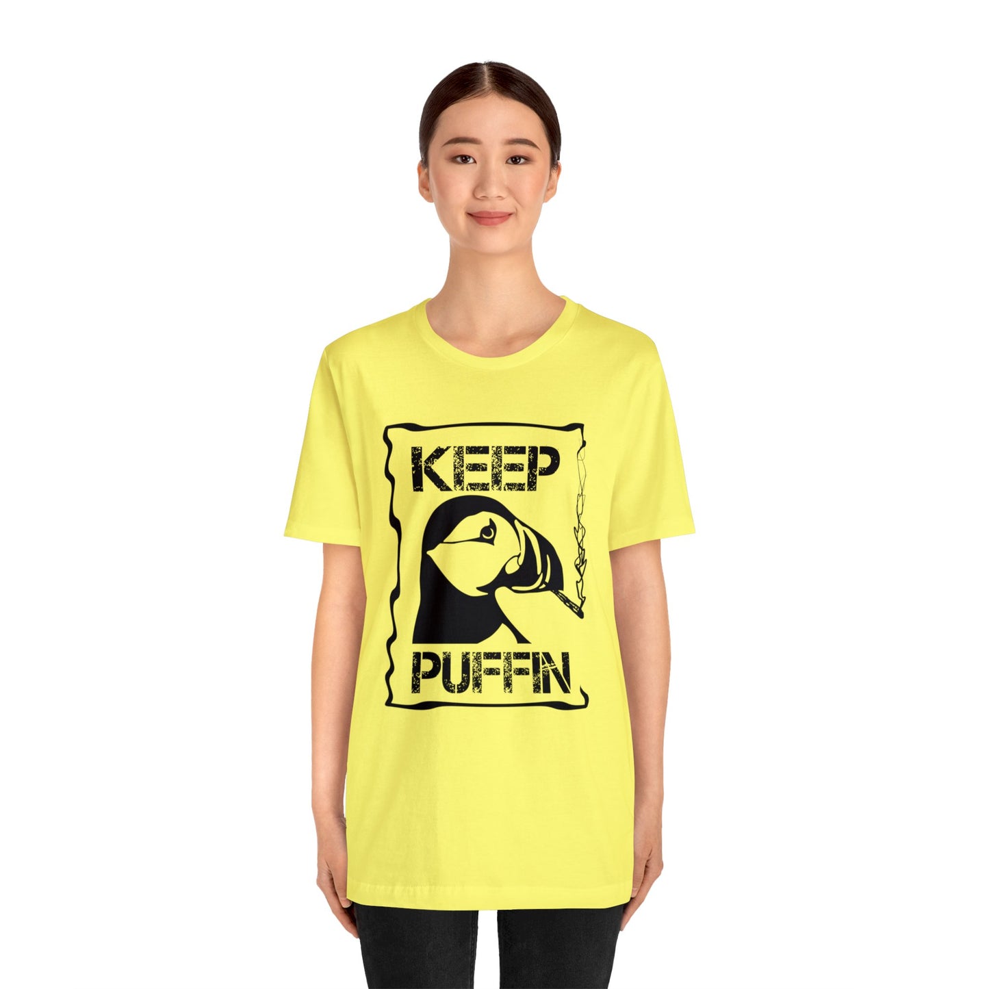Keep Puffin..Unisex Jersey Short Sleeve Tee