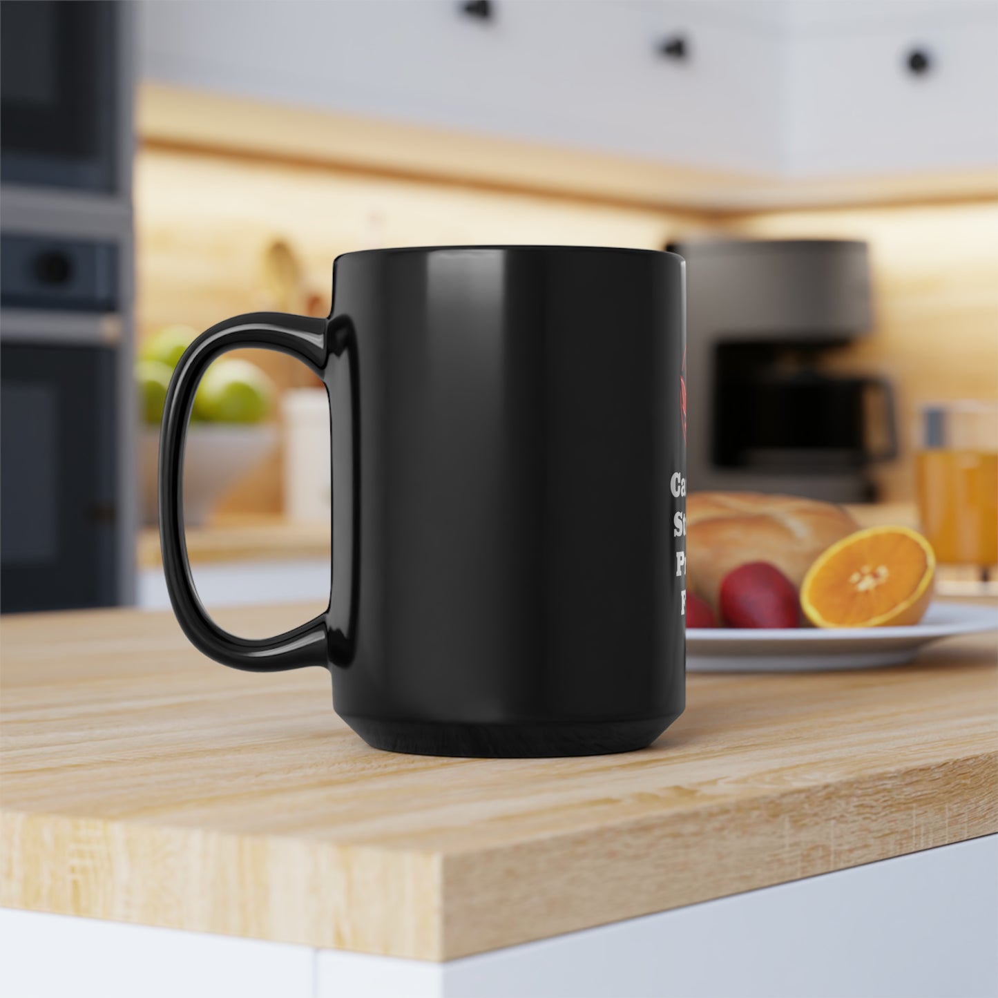 Strong Proud..Black Mug, 15oz
