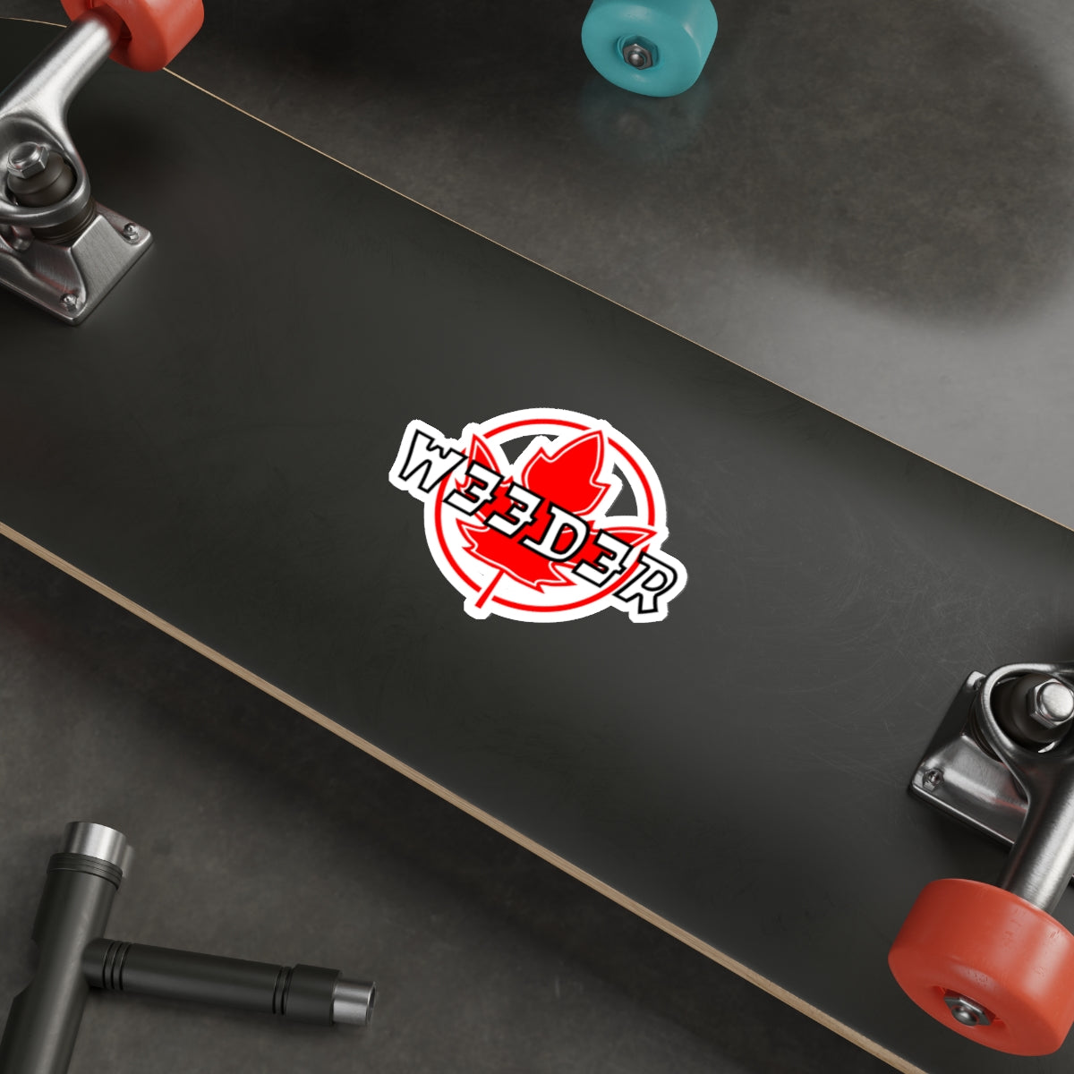 Weeder Flag Die-Cut Stickers