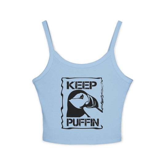 Keep Puffin Women's Spaghetti Strap Tank Top
