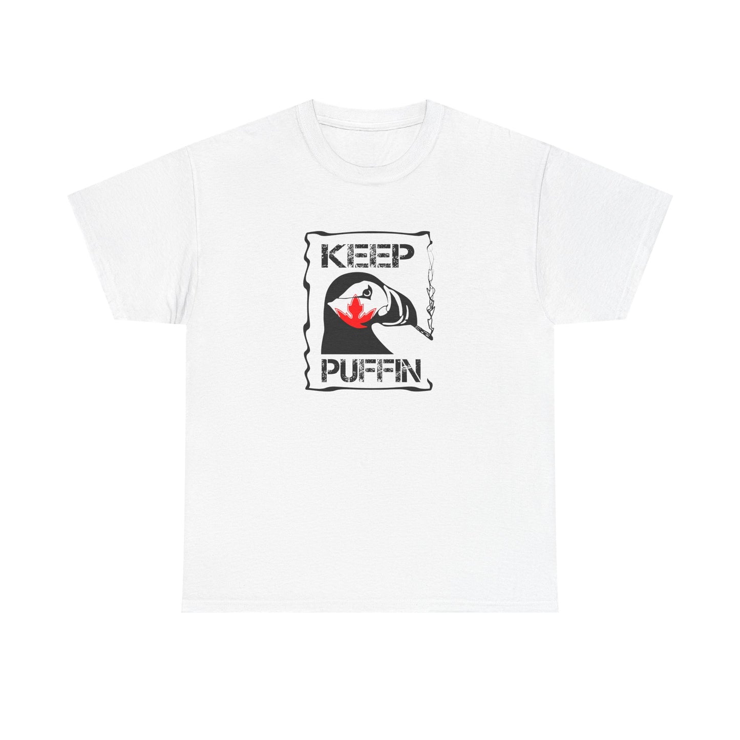 Keep Puffin Leaf Unisex Heavy Cotton Tee