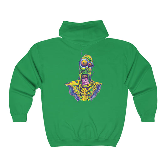 Happy Alien. Unisex Heavy Blend™ Full Zip Hooded Sweatshirt