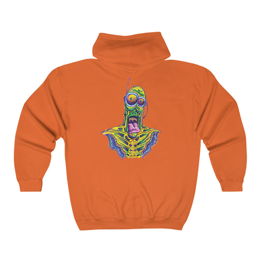 Happy Alien. Unisex Heavy Blend™ Full Zip Hooded Sweatshirt