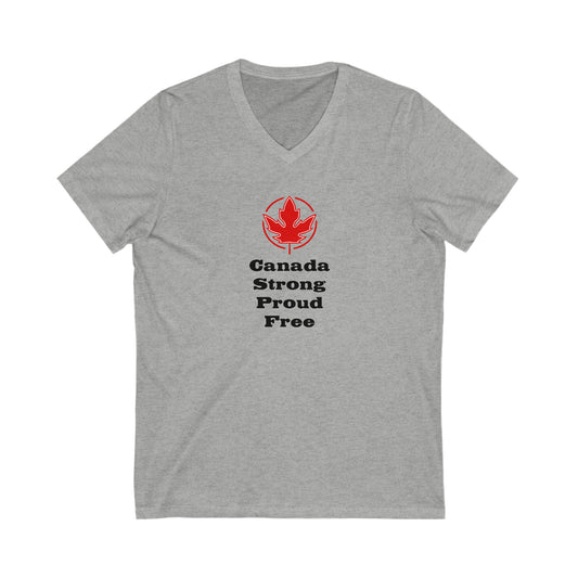 Strong Proud..Unisex Jersey Short Sleeve V-Neck