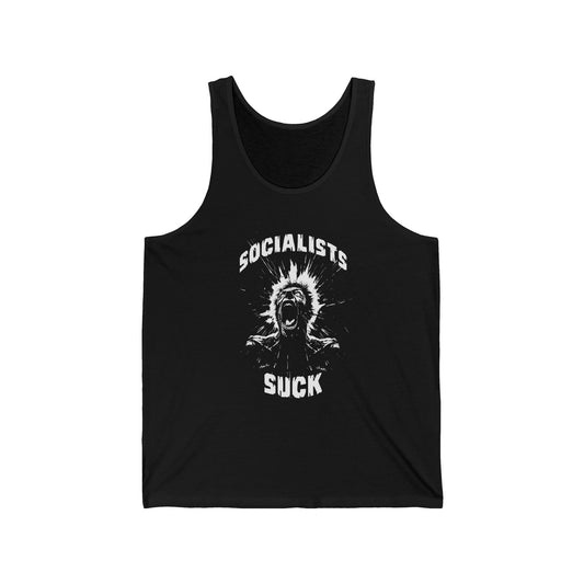 Socialists suck Unisex Jersey Tank
