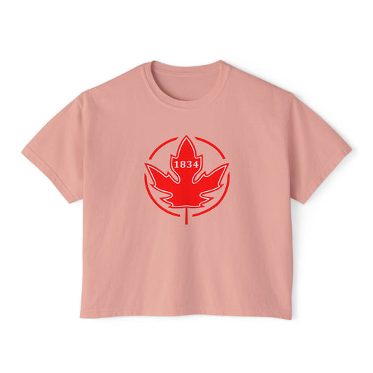 1834 Leaf Circle Women's Boxy Tee
