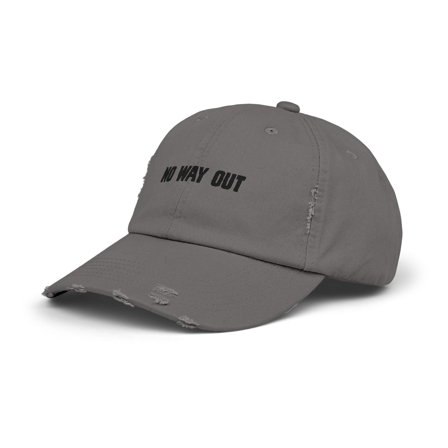 No Way Out Unisex Distressed Cap