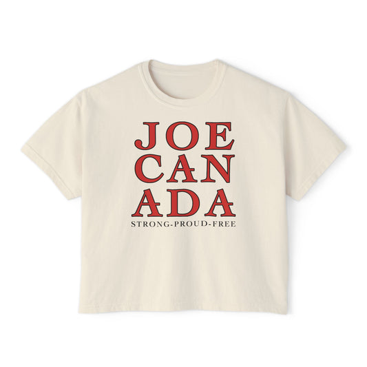 JoeCanada Strong Proud Free Women's Boxy Tee