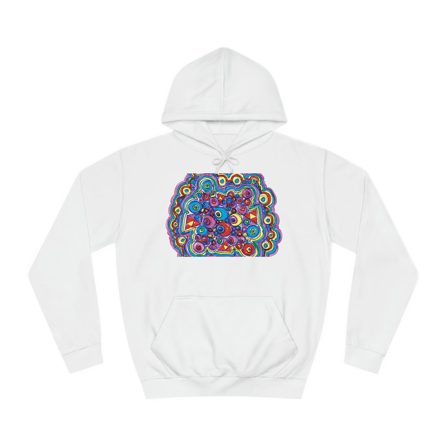 Arty Cloud..Unisex College Hoodie