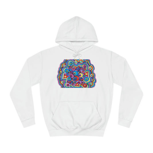 Arty Cloud..Unisex College Hoodie