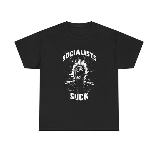 Socialists Suck Unisex Heavy Cotton Tee