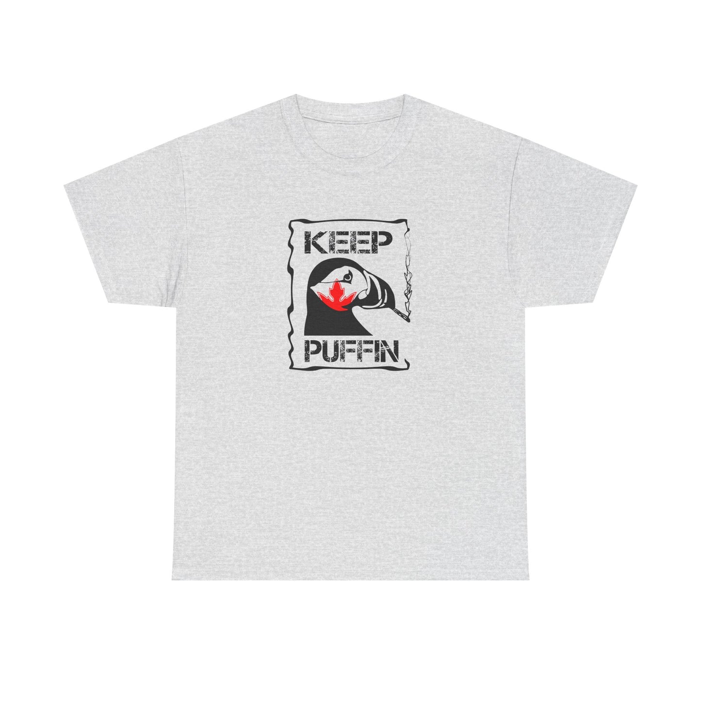 Keep Puffin Leaf Unisex Heavy Cotton Tee