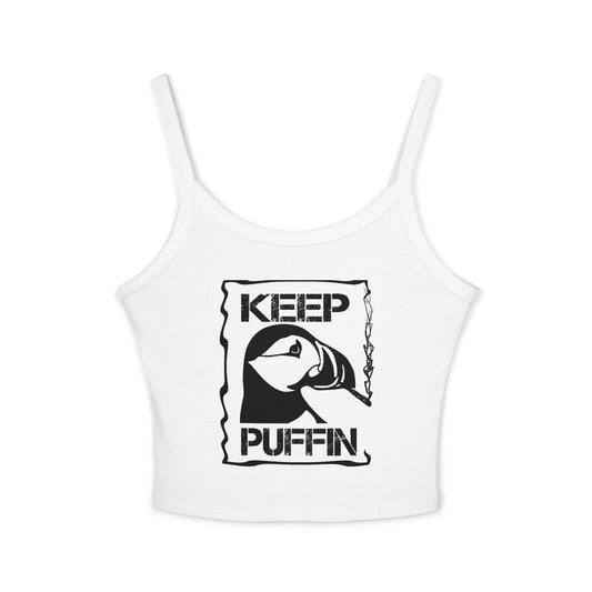 Keep Puffin Women's Spaghetti Strap Tank Top