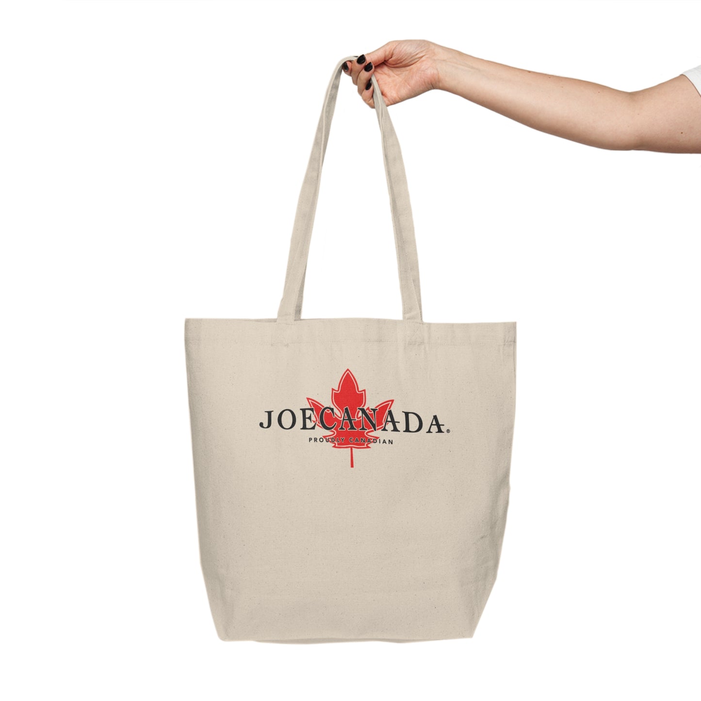 A trademarked JoeCanada Canvas Shopping Tote