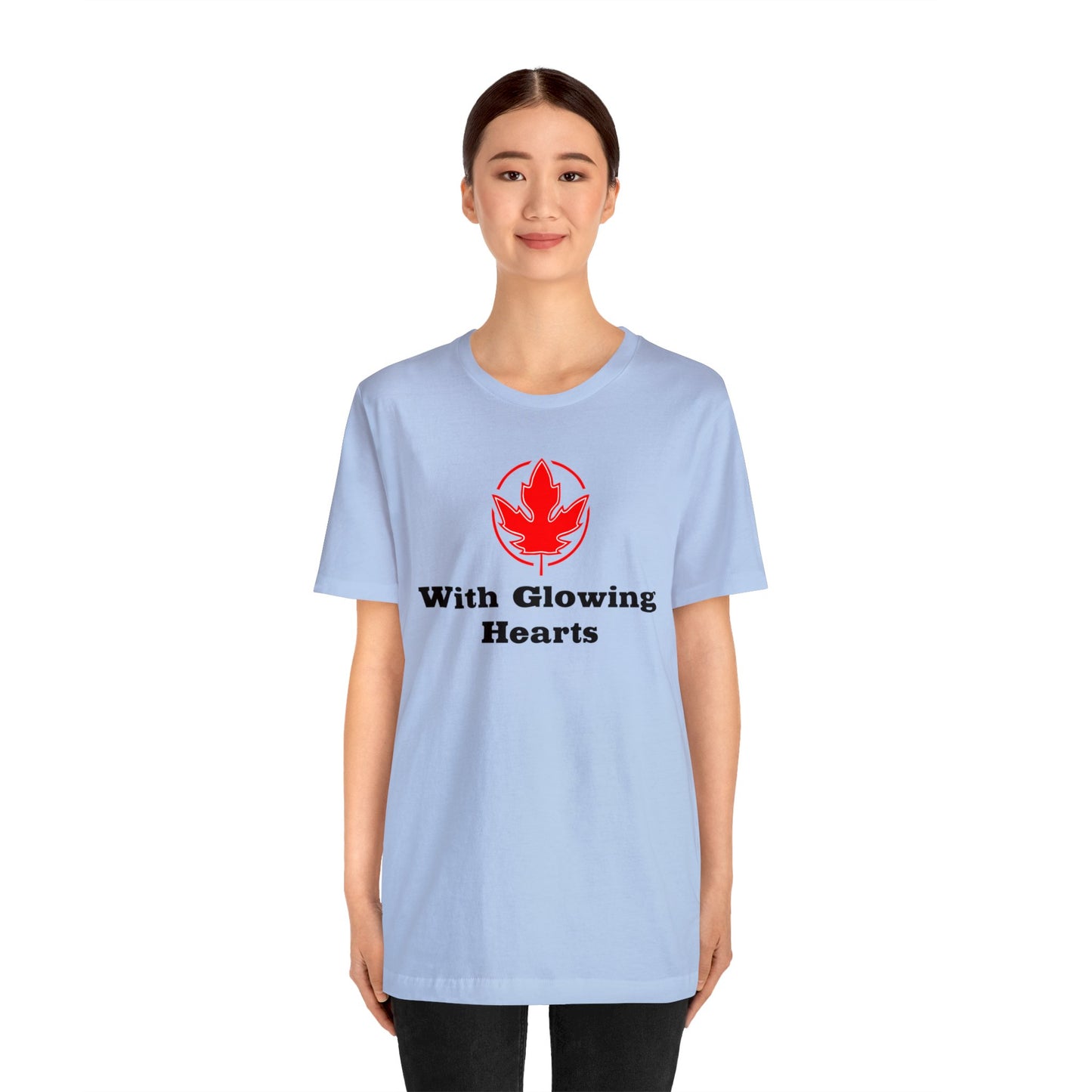 With Glowing ..Unisex Jersey Short Sleeve Tee