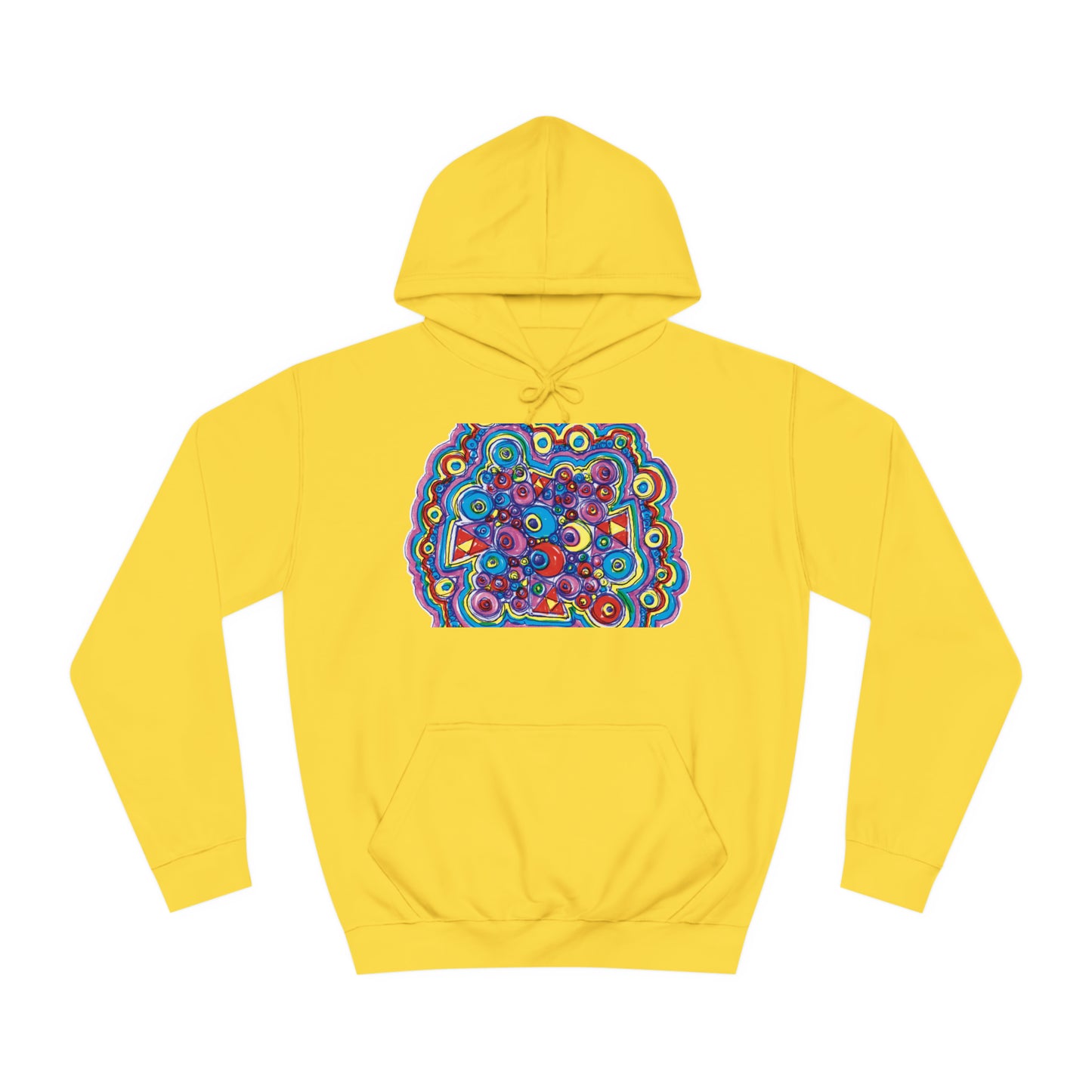 Arty Cloud..Unisex College Hoodie