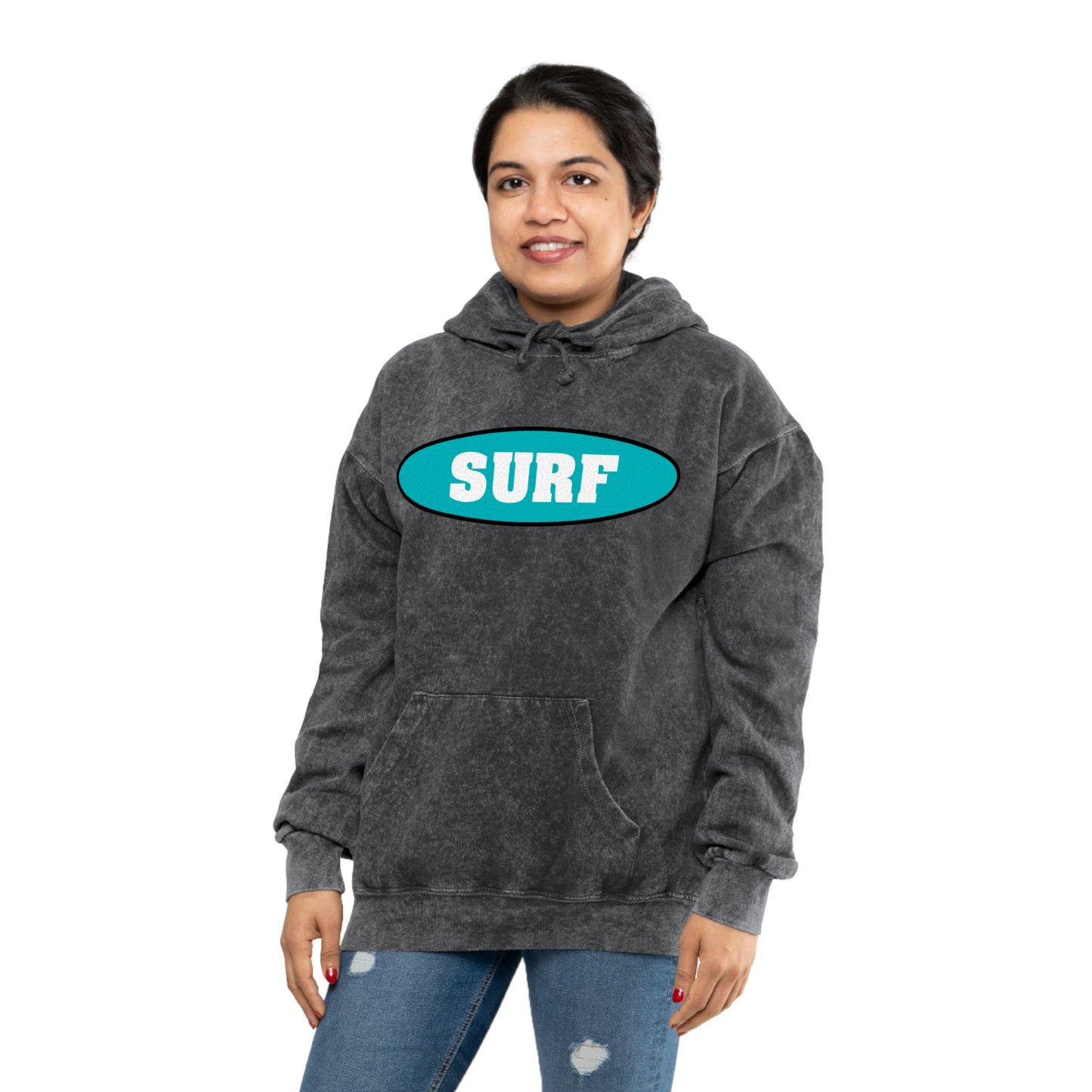 SURF..Unisex Mineral Wash Hoodie