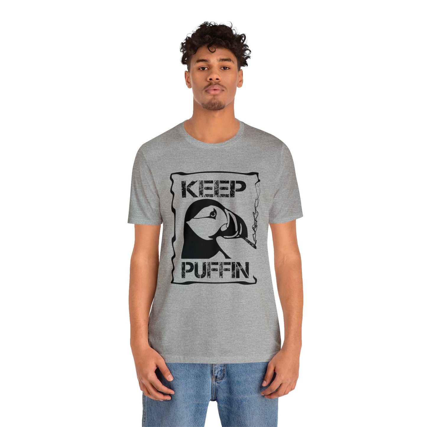 Keep Puffin..Unisex Jersey Short Sleeve Tee
