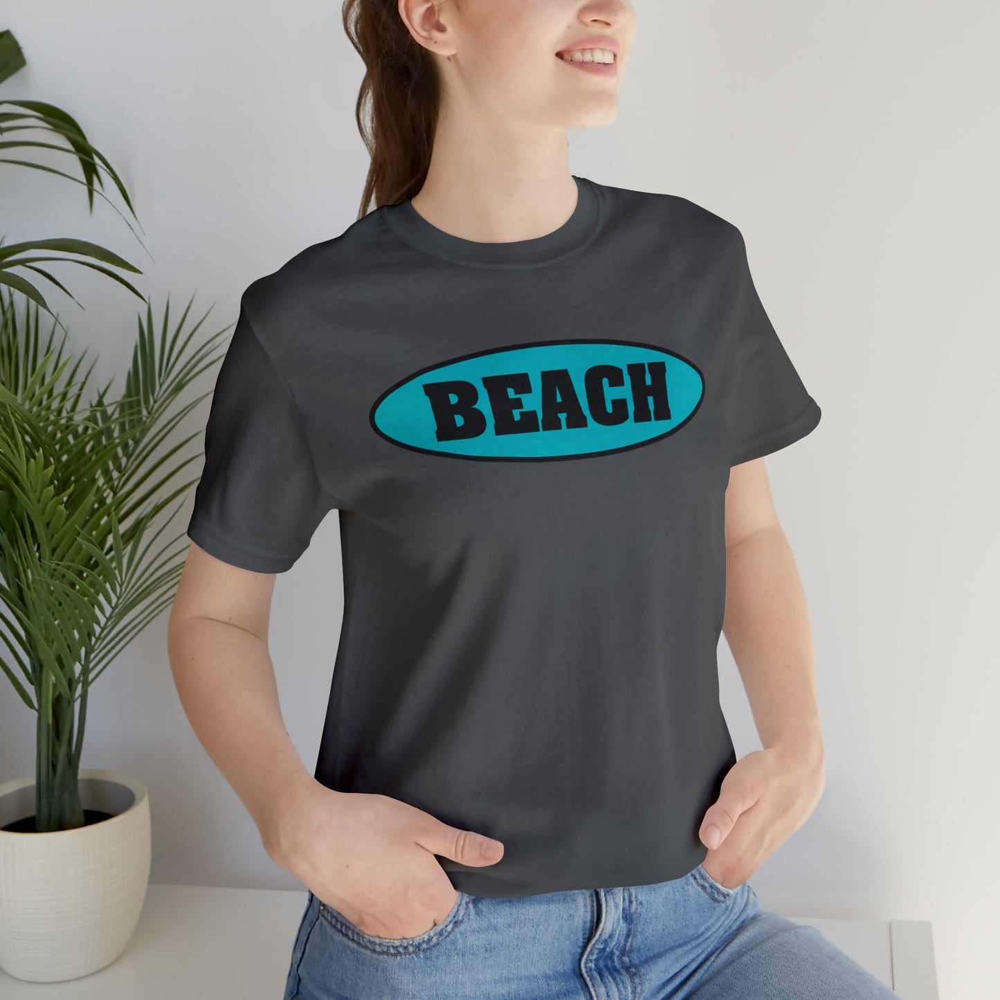BEACH..Unisex Jersey Short Sleeve Tee
