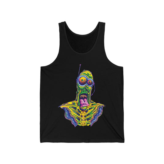 Happy Alien. Unisex Jersey Tank