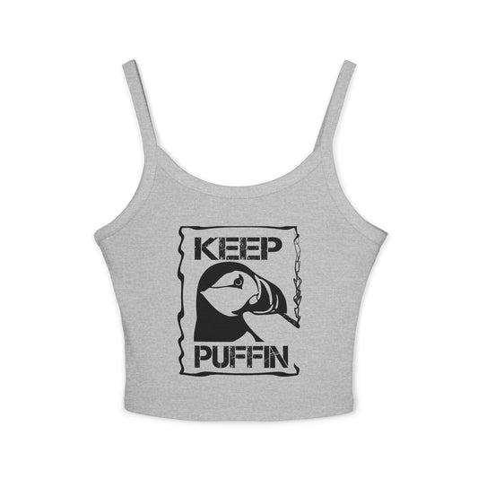 Keep Puffin Women's Spaghetti Strap Tank Top