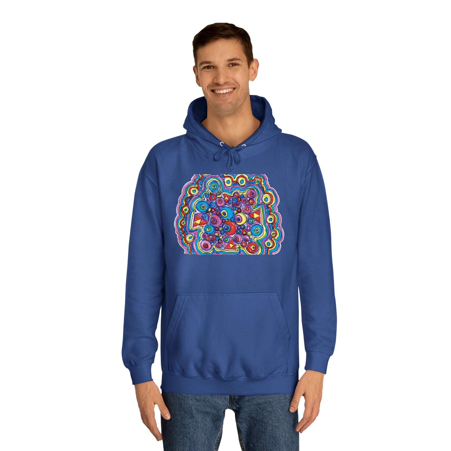 Arty Cloud..Unisex College Hoodie