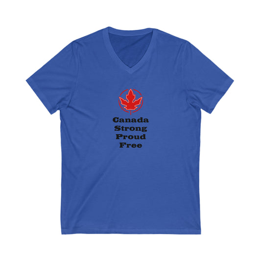 Strong Proud..Unisex Jersey Short Sleeve V-Neck