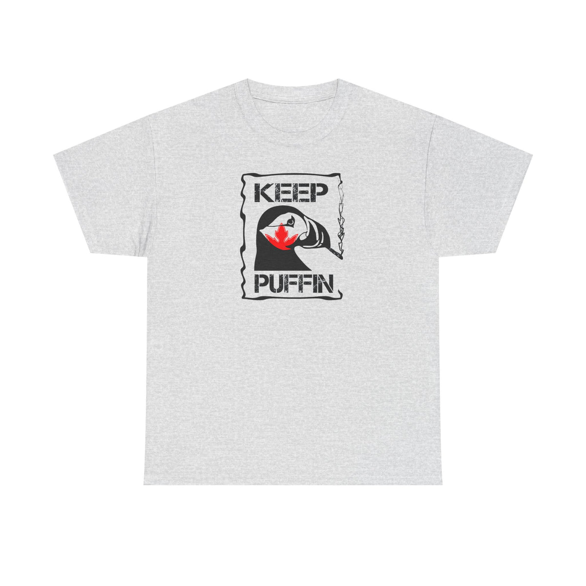 Keep Puffin leaf Unisex Heavy Cotton Tee