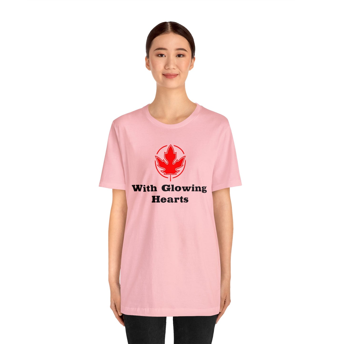With Glowing ..Unisex Jersey Short Sleeve Tee