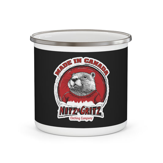 NitznGritz Made in Canada Enamel Camping Mug