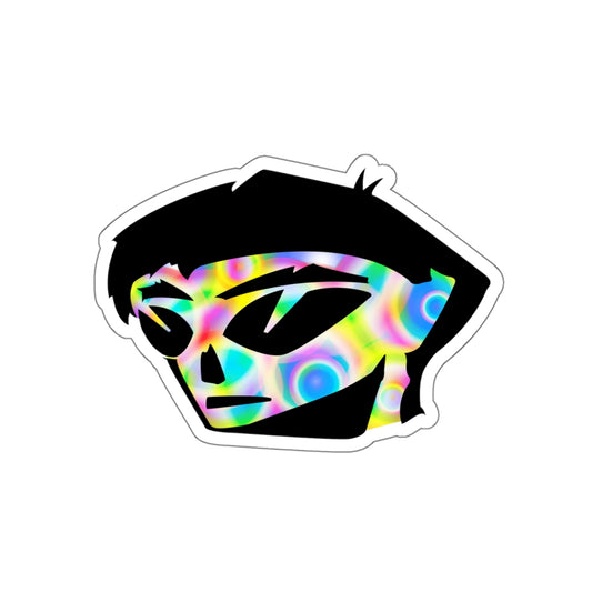 Rainbow Alien Boy Die-Cut Stickers