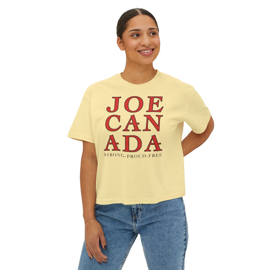 JoeCanada Strong Proud Free Women's Boxy Tee