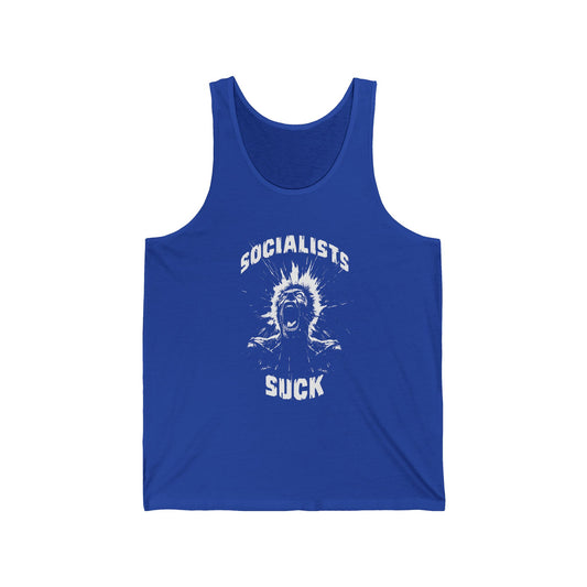 Socialists suck Unisex Jersey Tank
