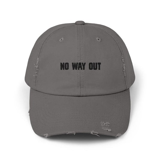 No Way Out Unisex Distressed Cap