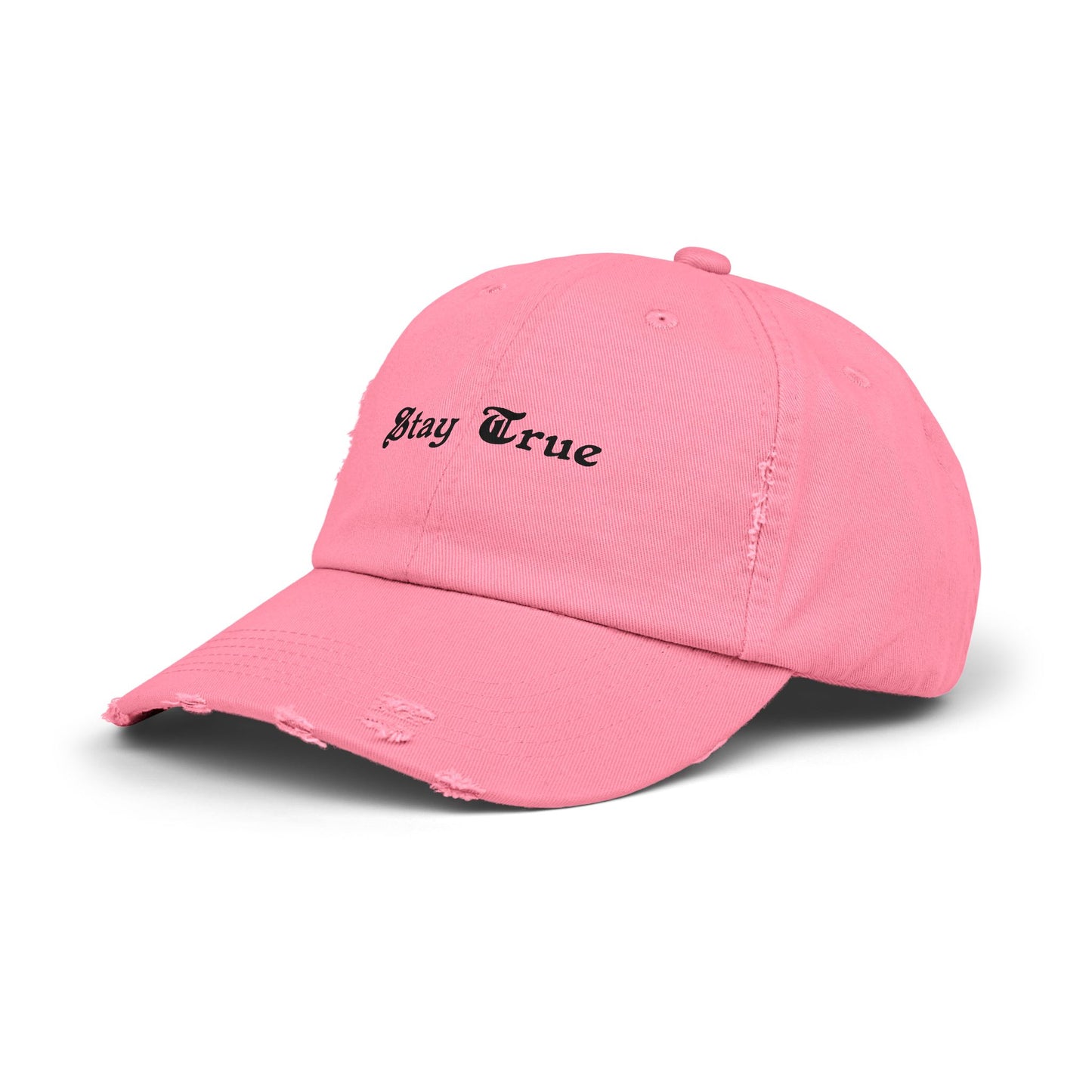 Stay True Unisex Distressed Cap