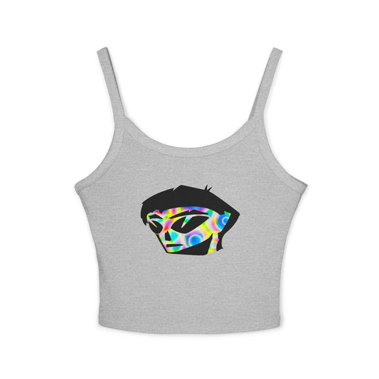 Rainbow Alien Boy Women's Spaghetti Strap Tank Top
