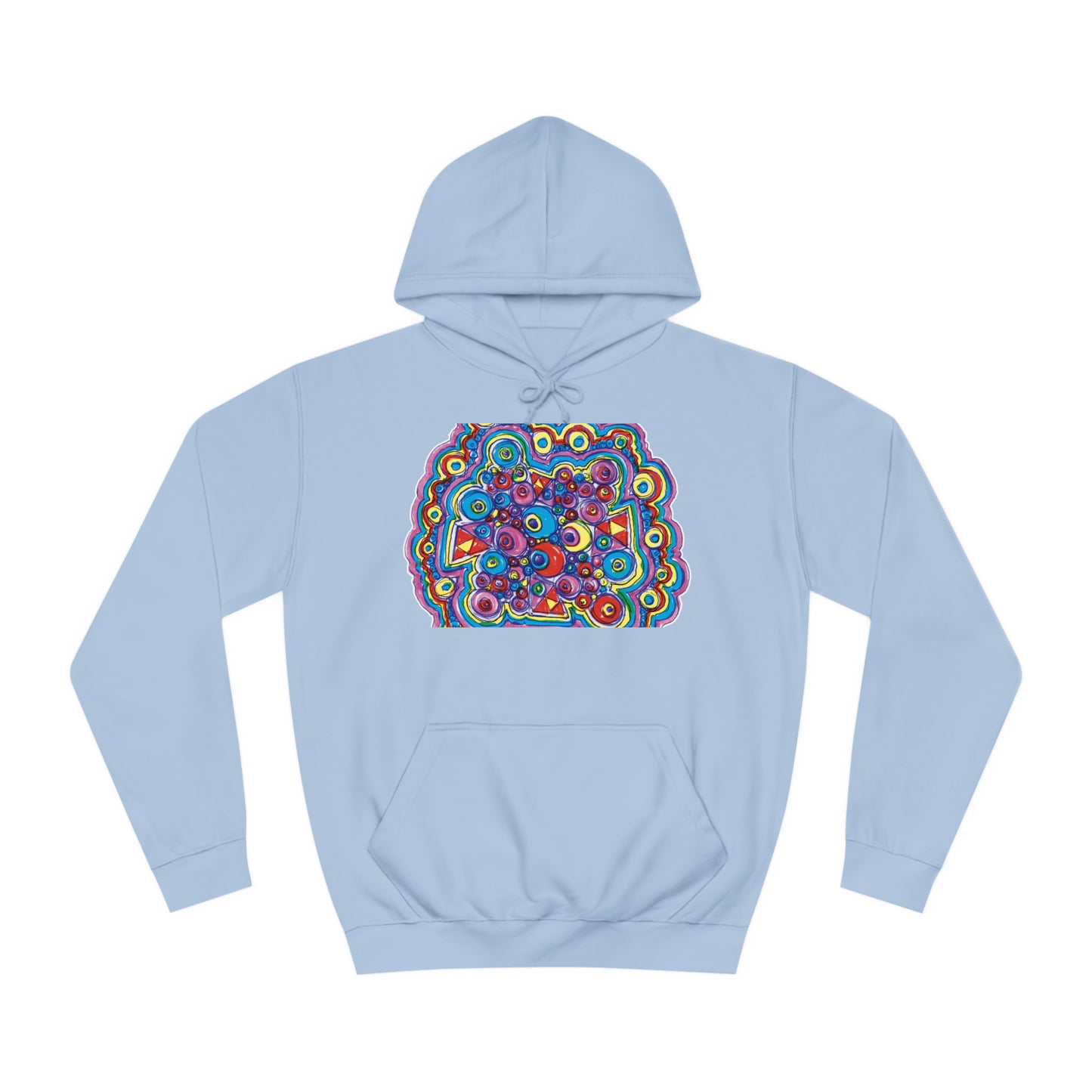 Arty Cloud..Unisex College Hoodie