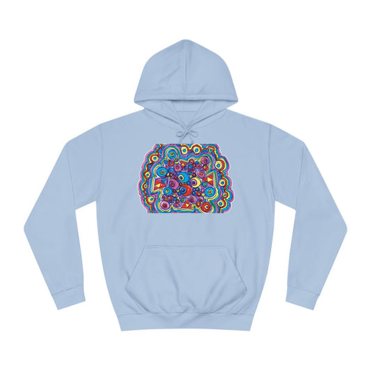 Arty Cloud..Unisex College Hoodie